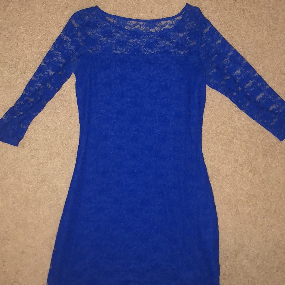 Hollister Blue Lace Dress